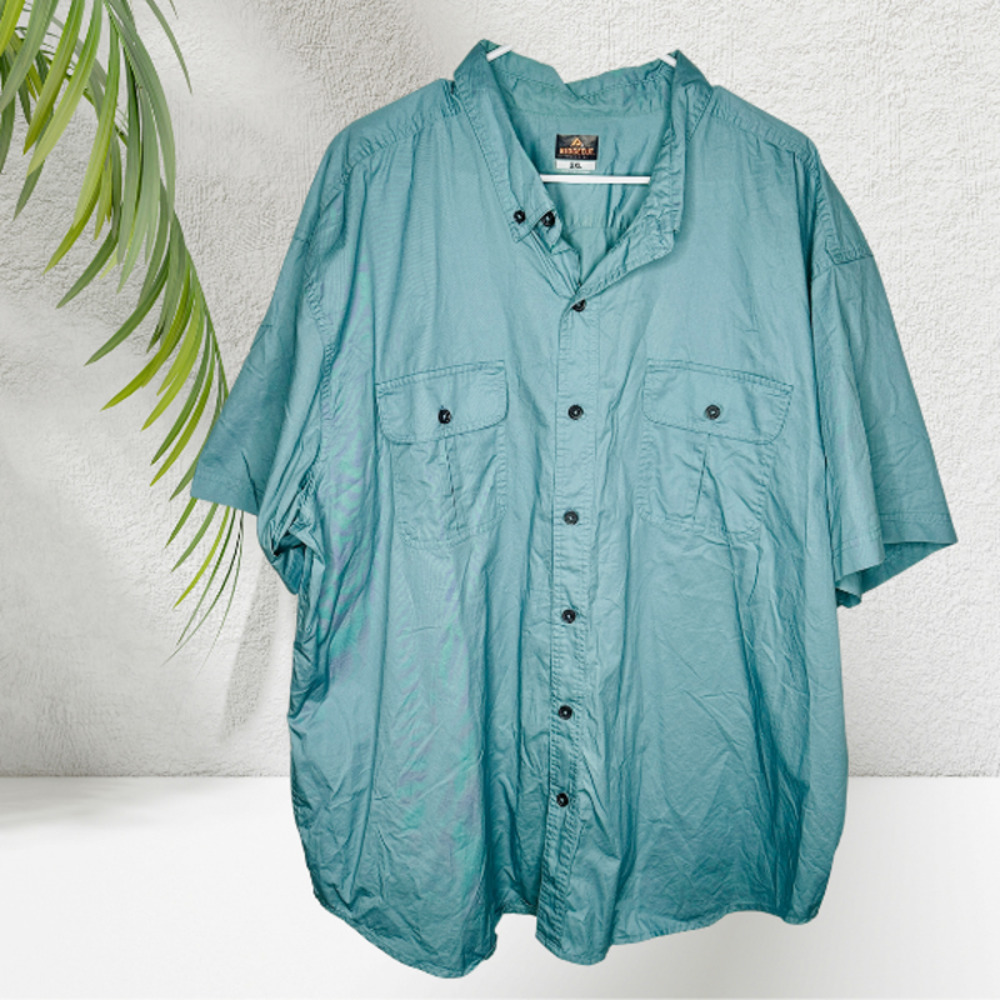 Ridgecut Toughwear Shirt Button Down Short Sleeve Pockets